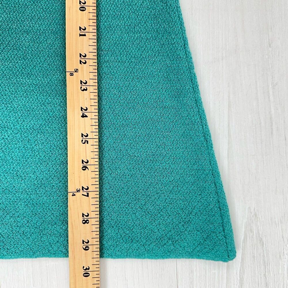 Eileen Fisher V Neck Tunic Top Knit Lightweight Sweater Women Size XS‎ Green - Picture 11 of 12